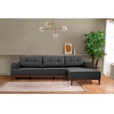 Atelier Del Sofa ugaona garnitura Vina Corner AnthraciteWalnut Cene