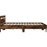  Okvir za krevet s uzglavljem boja hrasta 160x200 cm drveni | shoptok.hr