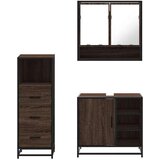 vidaXL 3-dijelni set kupaonskog namještaja boja smeđeg hrasta drveni | shoptok.hr