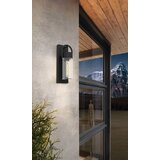 Eglo Vanjska zidna svjetiljka Carraro (380 x 130 x 115 mm, Crna, Prozirno, IP44) Cijene
