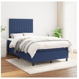  Krevet s oprugama i madracem plavi 120 x 200 cm od tkanine | shoptok.hr