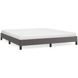 Maison Chic Posteljni okvir - Dvoposteljna postelja - Zakonska postelja siv 180x200 cm umetno usnje-J5387, (21773760) | Shoptok.si