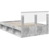  Konstrukcija postelje z vzglavjem Betonsko siva 135 x 190 cm, (5000103645) Slike