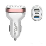 Konfulon auto punjač (kuciste) quick charge 3.0A (C28C) pd 30W + qc 18W roze | ePonuda.com