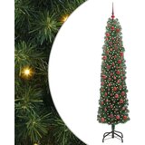 vidaXL Umjetno božićno drvce Zelena 180 cm PVC i čelik i plastika | shoptok.hr