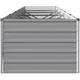  Povišeni vrtni krevet Siva 400 x 80 x 55 cm - 400 x 80 x 55 cm Siva | shoptok.hr