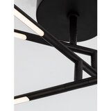 Nova Luce Črna kovinska LED zatemnitvena stropna svetilka s senčilom iz akrilnega stekla 77x84 cm Raccio – | Shoptok.si