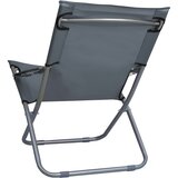  Sklopive stolice za plažu od tkanine 2 kom sive | shoptok.hr