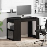 vidaXL Radni stol s ladicom i policom crni hrast 102x62x77,5 cm | shoptok.hr