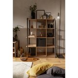 MID.YOU regal 107/145/39 cm antracit, barve hrasta | Shoptok.si