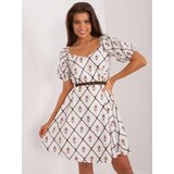 LAKERTA Dress-LK-SK-509406.31-white-brown | Shoptok.si