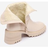 Resti Cream Women's Tedica Flat Heel Boots | ePonuda.com