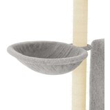 vidaXL Penjalica za mačke sa stupovima za grebanje svjetlosiva 96 5 cm | shoptok.hr