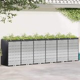 vidaXL Shranjevanje kolesnega zaboja za 3 zaboje Antracit | Shoptok.si