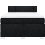  Krevet s oprugama i madracem crni 140x200 cm od tkanine | shoptok.hr