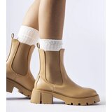 Gemre Beige insulated classic slip-on ankle boots Laives | shoptok.hr