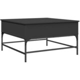 Furnova Klubska mizica črna 80x80x45 cm inženirski les in kovina, (21913480) | Shoptok.si
