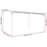 vidaXL antracit 4 x 3 m 180 g/m² od tkanine i čelika | shoptok.hr