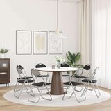  Zložljiva stolica 8 pcs Črna in siva 48 x 43,5 x 81 cm, (5000296818) | Shoptok.si