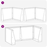  Zid za zadržavanje 2 kom. 50 x 50 x 30 cm Pocinčani čelik | shoptok.hr