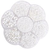 INF 5600 kosov pol okroglih biserov, imitacija biserov v škatli White, (21838857) | Shoptok.si