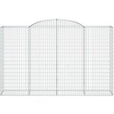  Obokana gabionska košara 4 kosi 300x50x180/200cm cinkano železo, (20757972) | Shoptok.si