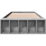  Okvir kreveta s pohranom s policom Betonska siva 80 x 200 cm | shoptok.hr