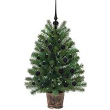 vidaXL Umestno božično drevo med 150 LED Zelena 90 cm PE in PVC | Shoptok.si