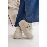Boto Sneakers Women's Sports Shoes Insulated On Massive Sole Beige Verissha | shoptok.hr