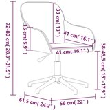  Okretna uredska stolica tamnosiva baršunasta | shoptok.hr