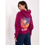 Sublevel Sweatshirt-D10600BK02784A-fuchsia | Shoptok.si