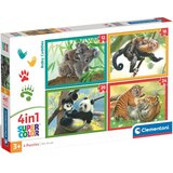 Clementoni Životinje s mladuncima 4 u 1 puzzle od 12, 16, 20 i 24 komada - | shoptok.hr