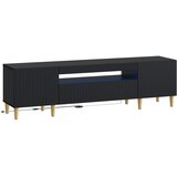  LED TV kabinet Crna Konstruirano drvo | shoptok.hr