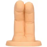 dvo-prstni dildo (naravna barva)