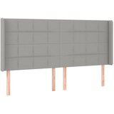 Maison Chic vzglavna omarica - nočna omarica - posteljna omarica z ušesi svetlo sivo 183x16x118/128 cm blago, (21711189) | Shoptok.si