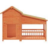  Kućica za pse smeđa 143 x 60,5 x 109 cm od masivne borovine | shoptok.hr