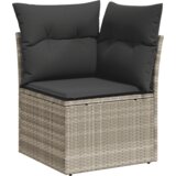  7-dijelni set vrtnih sofa svjetlosivi od poliratana Siva | Shoptok.si