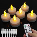 HJINGCHEN 6x Polnilne LED čajne svečke z daljincem Cene