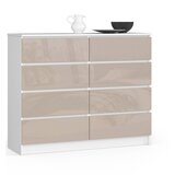 AKORD KOMODA K120 8SZ CLP CAPUCCINO GLOSS, (21702969) | Shoptok.si