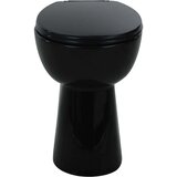 Brez Visoka WC školjka brez roba počasno zapiranje 7 cm višja črna | Shoptok.si