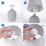 Aigostar Stona lampa 1xE14/40W/230V siva | Eponuda.com