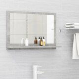 vidaXL Kopalniško ogledalo betonsko sivo 60x10,5x37 cm iverna plošča Cene