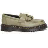 Dr. Martens Kožne mokasinke Adrian za žene, boja: zelena, ravni potplat, DM31703357 Cijene
