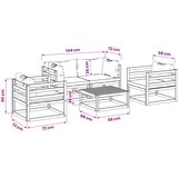  Modularni set za vrt s 5 komada Prirodna Čvrsto drvo akacije | shoptok.hr