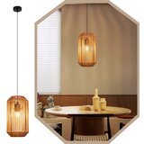 Nettlife viseča vintage jedilna miza z 1 žarnico, vrvjo iz konoplje, lanterna dizajn E27 svetilka za jedilnico, (22123060) | Shoptok.si