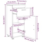 Komplet pohištva za kopalnico TULUM Bela Konstruiran les, (5000137098) | Shoptok.si