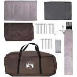  Obiteljski šator s krovom Smeđa siva 500 x 400 x 230 cm | Eponuda.com