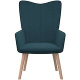  Stol za sproščanje moder žamet, (20957520) | Shoptok.si