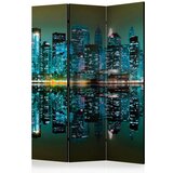  Paravan u 3 dijela - Gold reflections - NYC [Room Dividers] 135x172 | shoptok.hr