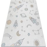 RugsX Preproge BAMBINO 1278 pralna preproga Vesolje, raketa za 80x150 cm Bež | Shoptok.si